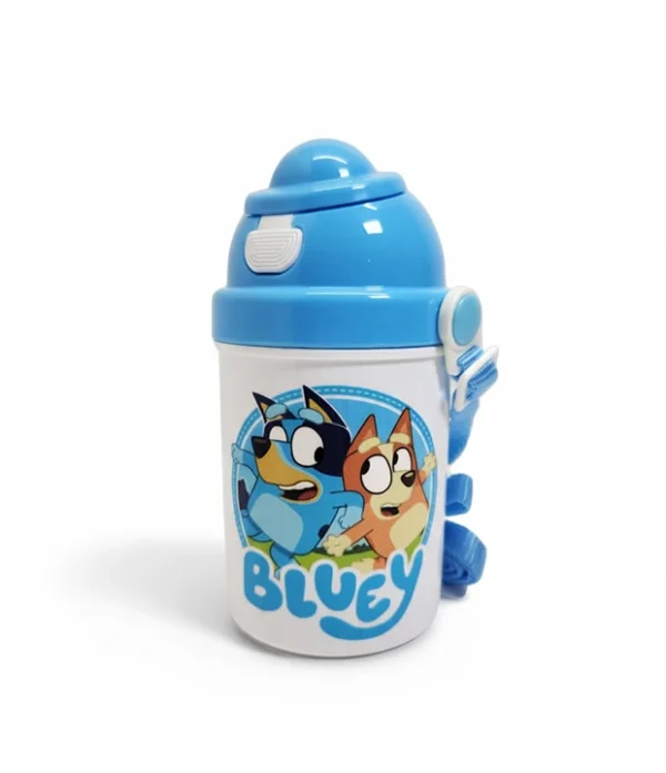 Botella Plástica con Pajilla, Bluey 02 Botella Plástica con Pajilla, Bluey