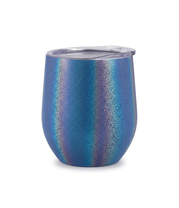 Coctelera Térmica Azul Escarchado, 12oz