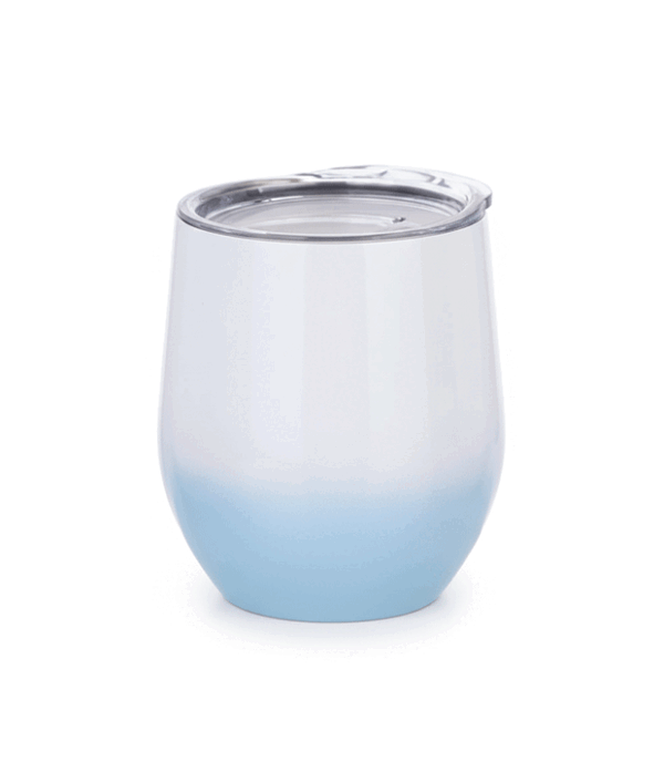 Coctelera Térmica Blanco/Celeste, 12oz