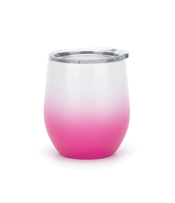Coctelera Térmica Blanco/Rosada, 12oz