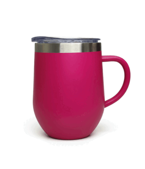 Coctelera Térmica Fucsia con asa, 12oz