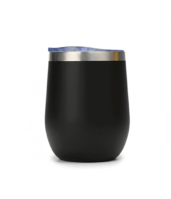 Coctelera Térmica Negra, 12oz (Láser)