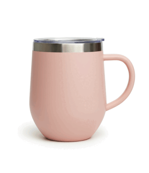 Coctelera Térmica Rosada con asa, 12oz