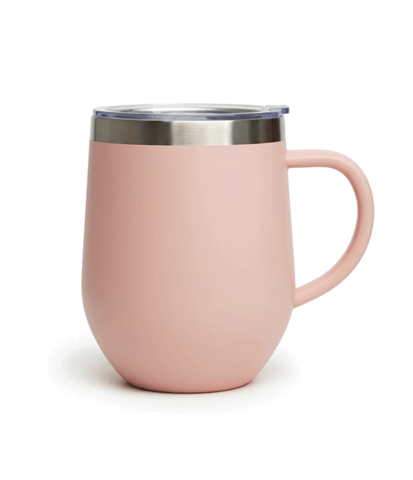 Coctelera Térmica Rosada con asa, 12oz