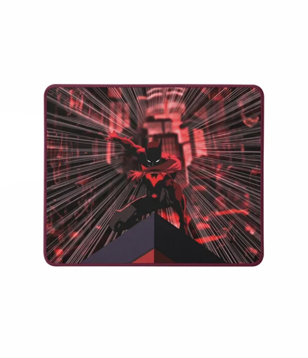 Mousepad Batman Mousepad temático de Batman con diseño en tonos rojos y negros, con efecto 3D o geométrico