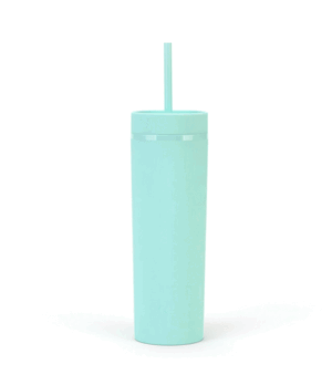 Skinny-Tumbler,-Aqua,-16oz Skinny Tumbler, Aqua, 16oz