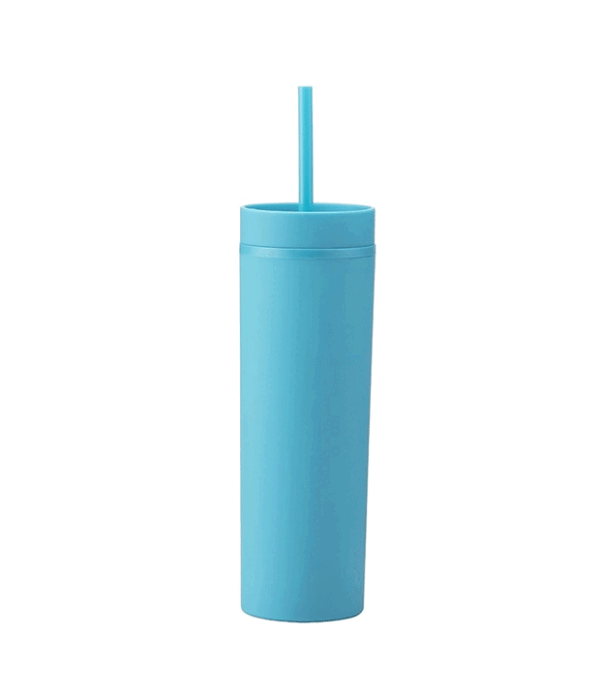 Skinny Tumbler, Teal, 16oz