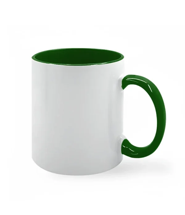 Taza Interior, Verde Oscuro, 11oz