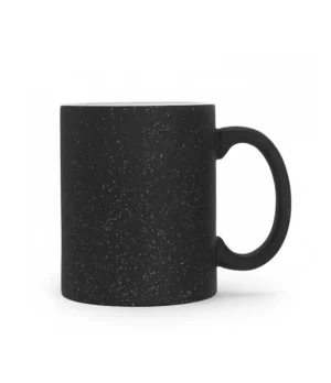 Taza Mágica Escarchada Negra, 11oz
