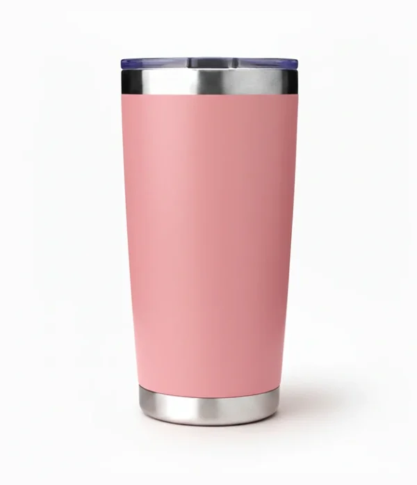 Vaso térmico personalizable rosado de 20oz con grabado láser de Craft Estudio