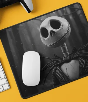 Mousepad personalizado con el diseño de Jack Skellington de The Nightmare Before Christmas.