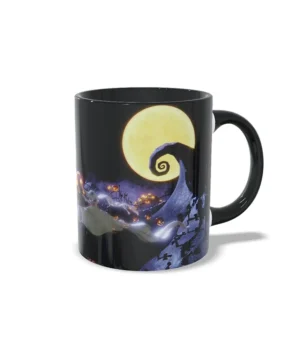 Taza de cerámica con diseño de Jack Skellington de The Nightmare Before Christmas para Halloween.