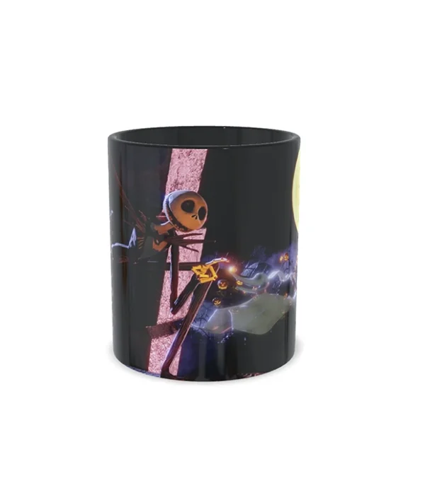 Taza de cerámica con diseño de Jack Skellington de The Nightmare Before Christmas para Halloween.