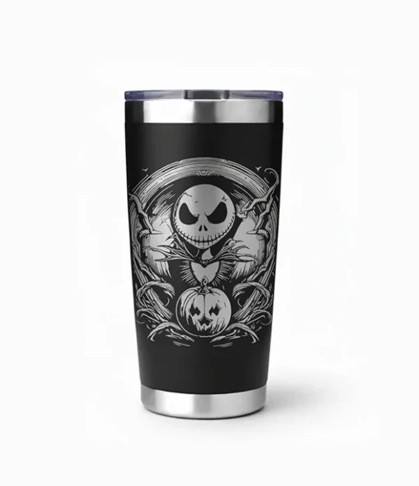 Vaso Térmico de acero inoxidable con diseño de Jack Skellington de The Nightmare Before Christmas, 20 oz